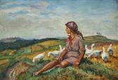 FIALA Josef 1891-1963,A Goose Girl,Palais Dorotheum AT 2011-03-12