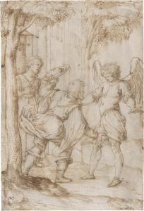 FIALETTI Odoardo,Der Engel verkündet die Geburt Simsons an Manoah u,Galerie Bassenge 2023-12-01