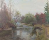 FIAUX Roger 1885-1963,riverscape,Denhams GB 2019-11-20