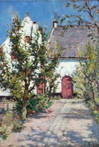 FICHEFET Georges 1864-1954,Sunshine in a Courtyard,Fonsie Mealy Auctioneers IE 2019-11-26