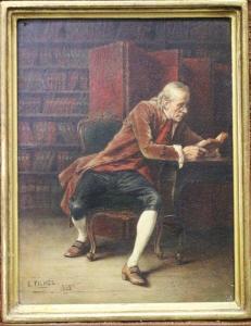 FICHEL Eugene 1826-1895,L'amateur de bibliophilie,1862,Art Valorem FR 2024-01-26