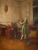FICHEL Eugene 1826-1895,La leçon de musique,1875,Artcurial | Briest - Poulain - F. Tajan 2016-10-11