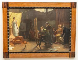 FICHEL Eugene 1826-1895,The Artist's Studio,Fonsie Mealy Auctioneers IE 2022-03-23