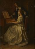 FICHEL Eugene 1826-1895,The piano lesson,1866,Bonhams GB 2013-01-13