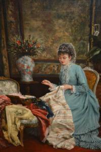 FICHEL SAMSON JEANNE 1849-1906,A Favourite Dress,Lawrences of Bletchingley GB 2019-01-29