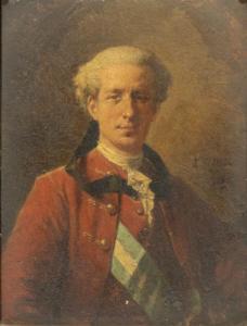 FICHEL SAMSON JEANNE 1849-1906,Portrait d'homme en habit rouge,1885,Boisgirard - Antonini 2022-12-20