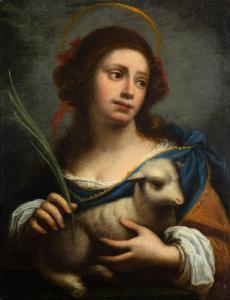 FICHERELLI Felice 1605-1660,Sant'Agnese martire,Bertolami Fine Arts IT 2023-11-23