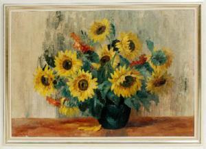 FIEBIGER Albert 1869,Sonnenblumen in Vase,Historia Auctionata DE 2007-02-24