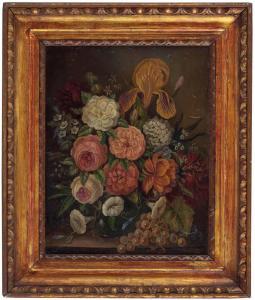 FIEDLER Anton, Antonia 1800-1800,Stillleben mit Blumen und Weinranke,Palais Dorotheum AT 2013-11-19