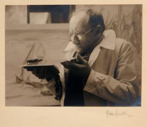FIEDLER Franz 1885-1956,Georg Gelbke mit Radierplatte,1920,Schmidt Kunstauktionen Dresden 2021-06-19