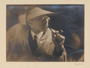 FIEDLER Franz 1885-1956,Georg Gelbke, Pfeife rauchend,Schmidt Kunstauktionen Dresden DE 2021-06-19