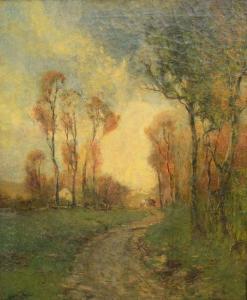 FIELD Edward Loyal 1856-1914,Autumnal Country Path,Nadeau US 2020-11-21