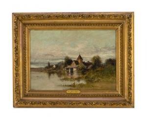 FIELD Edward Loyal 1856-1914,The Boathouse,Hindman US 2020-10-15