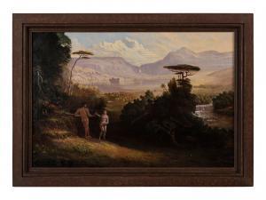 FIELD Erastus Salisbury 1805-1900,Garden of Eden,c. 1860,Hindman US 2023-11-03
