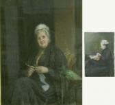 FIELD Freke 1800-1900,Portrait of a lady knitting signed and dated 1911,,Gorringes GB 2007-04-24