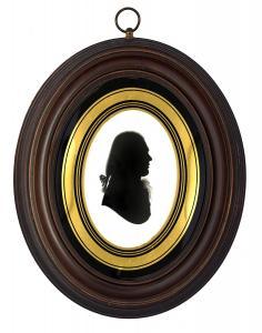 FIELD John M.,Silhouette of a Gentleman, wearing his hair in a p,1789,Mellors & Kirk 2021-09-29
