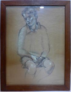 FIELD Maurice 1905-1988,study of a seated boy,1945,Criterion GB 2019-05-06