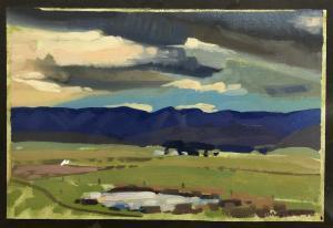 FIELD Tom,In the Manuherikia Valley,1990,International Art Centre NZ 2022-05-18