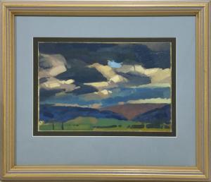 FIELD Tom,Summer Sky, The Manuherikia Valley,1990,International Art Centre NZ 2022-03-07