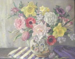 fieldhouse Florence 1898-1974,Floral still life,Golding Young & Mawer GB 2015-10-21