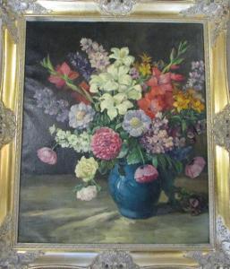 fieldhouse Florence 1898-1974,Still life vase of flowers,John Taylors GB 2016-11-15