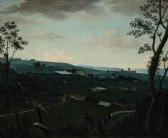 FIELDING Nathan Theodore 1747-1814,An evening view of Field House and places adjace,1781,Christie's 2010-12-08