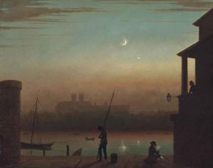FIELDING Nathan Theodore,View of Westminster from accross the River Thames ,Christie's 2014-12-02