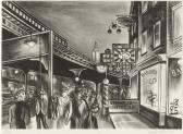 FIENE Ernest 1894-1965,Untitled (Street Scene),1933,Hindman US 2023-12-14