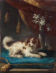 FIERAVINO IL MALTESE Francesco 1611-1654,Portrait of a dog,Palais Dorotheum AT 2015-04-21