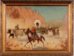 FIGARO Charles 1900-1900,Western Scene,Cowan's US 2010-09-10