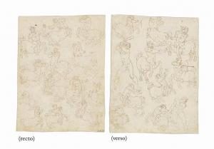 FIGINO Ambrogio Giovanni 1548-1608,Studies of centaurs and two male nudes,Christie's GB 2015-07-07