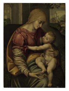 FIGINO Girolamo 1530-1570,The Madonna nursing the Christ Child,Christie's GB 2012-01-26
