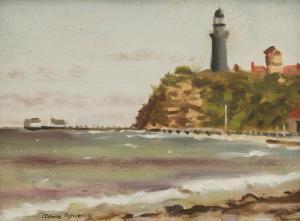 figuerola alma 1895-1969,Queenscliff Lighthouse,1963,Leonard Joel AU 2019-10-09
