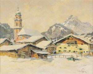 FIGURA Hans 1898-1978,Tief verschneites Dorf im Gebirge,Palais Dorotheum AT 2023-05-09
