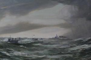 FILDES Denis Quintin 1889,Destroyers at sea,1889,Reeman Dansie GB 2021-03-09