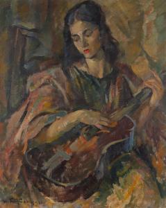 FILIPIAK Wladysław 1908-1976,"Olive" portrait,1944,Desa Unicum PL 2020-04-07