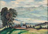 FILIPKIEWICZ Mieczyslaw 1891-1950,View on Tatra Mountains from Gubałówka,Desa Unicum PL 2022-01-27