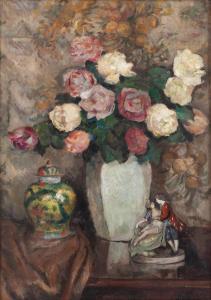 FILIPKIEWICZ Stefan 1879-1944,Still life with flowers and porcelain,Desa Unicum PL 2023-12-19