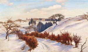 FILKUKA Anton 1888-1957,A Winter Day on Tulbinger Kogel,1938,Palais Dorotheum AT 2023-12-12