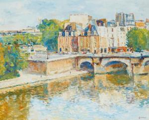 FILLON Arthur 1900-1974,Le Pont Neuf,John Moran Auctioneers US 2024-04-10