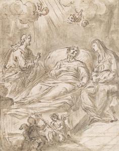 FILOCAMO Paolo 1688-1743,The death of Saint Joseph,Palais Dorotheum AT 2012-11-08