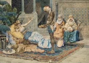 FILOSINI C 1800-1800,Inside the harem,1889,Christie's GB 2002-03-21