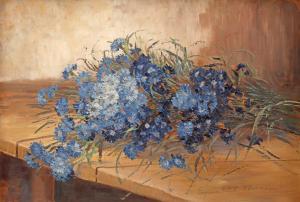 FILOTTI ATANASIU Eugenia 1880-1968,Cornflowers,Artmark RO 2023-11-15