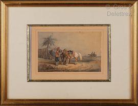 FINART Noel Dieudonne 1797-1852,Campement arabe,1812,Gros-Delettrez FR 2021-12-09