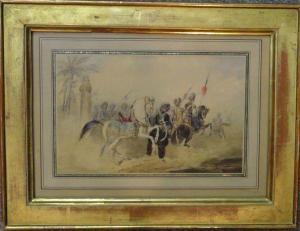 FINART Noel Dieudonne 1797-1852,Cavaliers ottomans,Aguttes FR 2011-12-21