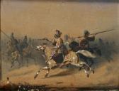 FINART Noel Dieudonne 1797-1852,charge de cavalerie ottomane,Versailles Enchères FR 2007-06-17