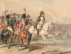 FINART Noel Dieudonne,Napoleon and his generals on the battlefield,1846,Woolley & Wallis 2023-03-08