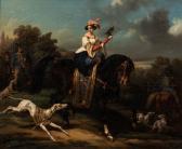 FINART Noel Dieudonne 1797-1852,Scène de chasse au faucon (The Falcon Hunt),1849,Skinner 2021-05-21