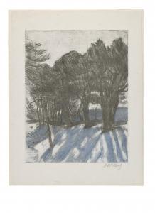 FINCH Alfred William 1854-1930,Neige et soleil,1890,Christie's GB 2024-04-12