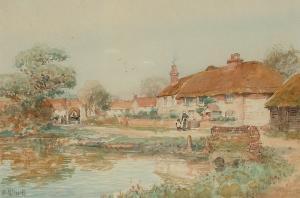 FINCH H.H 1800-1900,the village pond.,Bonhams GB 2006-05-16